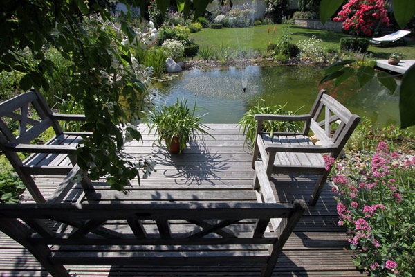 Glende Gartenbau Landschaftsbau Wasser im Garten: Beispiel Bachlauf Gestaltung Region Hannover